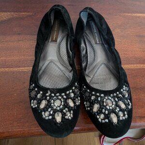 Embellished ballet flats